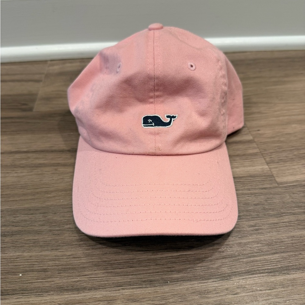 Vineyard Vines Pink Cap with Whale Logo